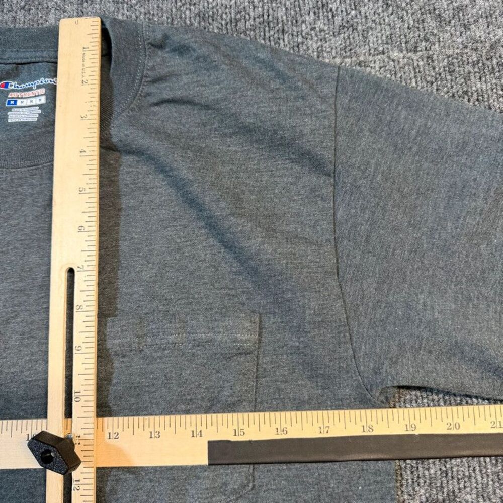 Vintage Champion men’s Small Medium Gray cotton shirt crewneck - Picture 5 of 9